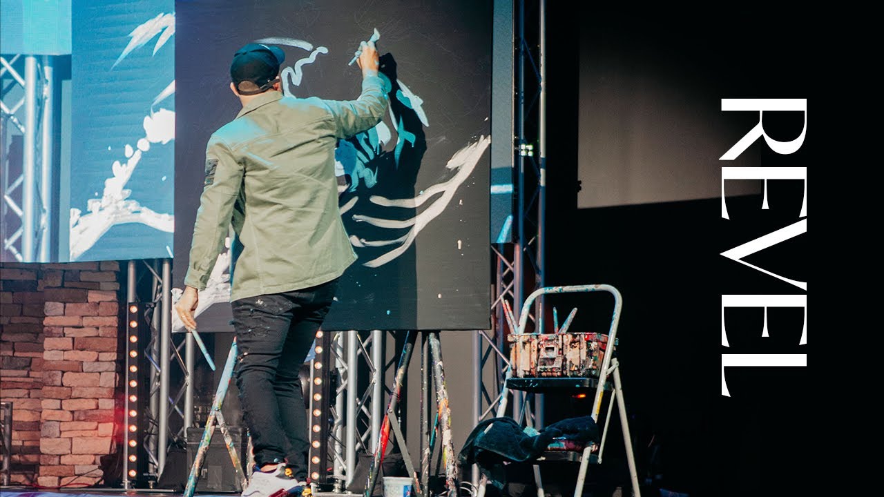 Speed Painter "Revel" paints something incredible upside down!