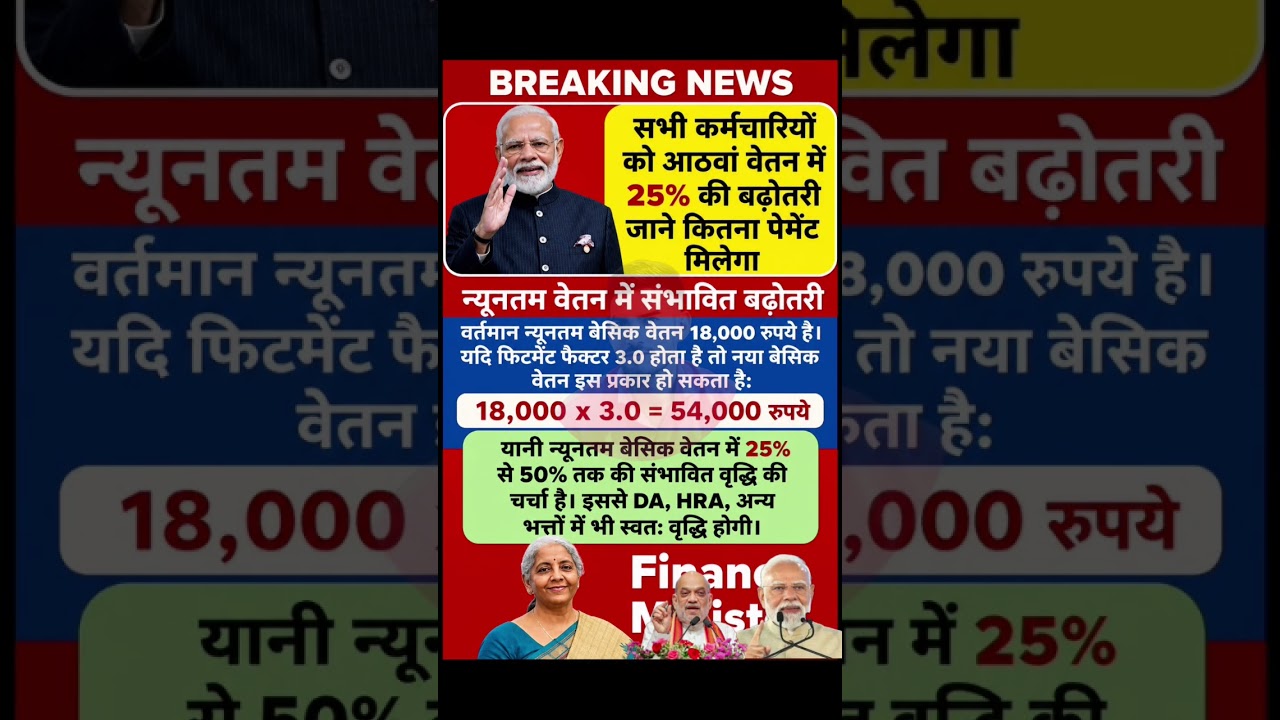 8th pay commission basic salary #8thpaycommission #salary #govtemployees