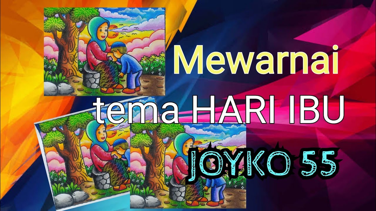 mewarnai tema hari ibu