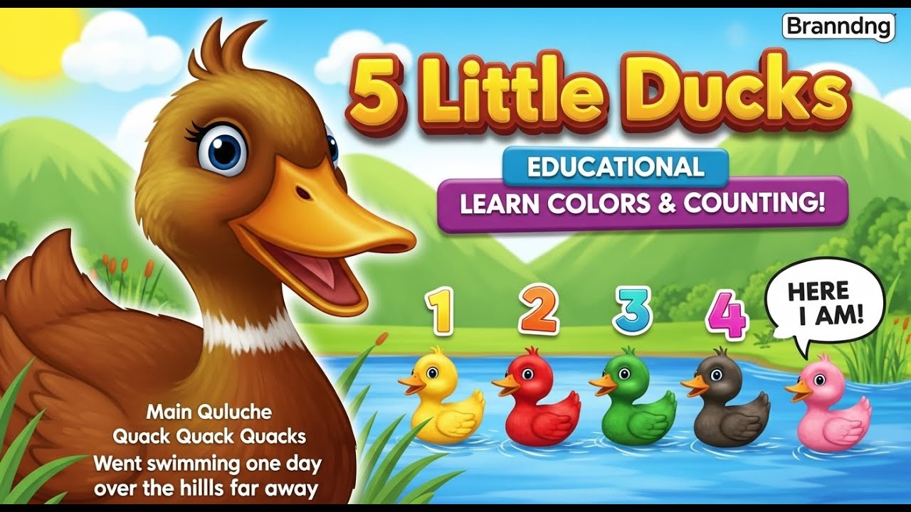 TITLE: 5 Little DucksTHEME: Animals / Numbers / Counting