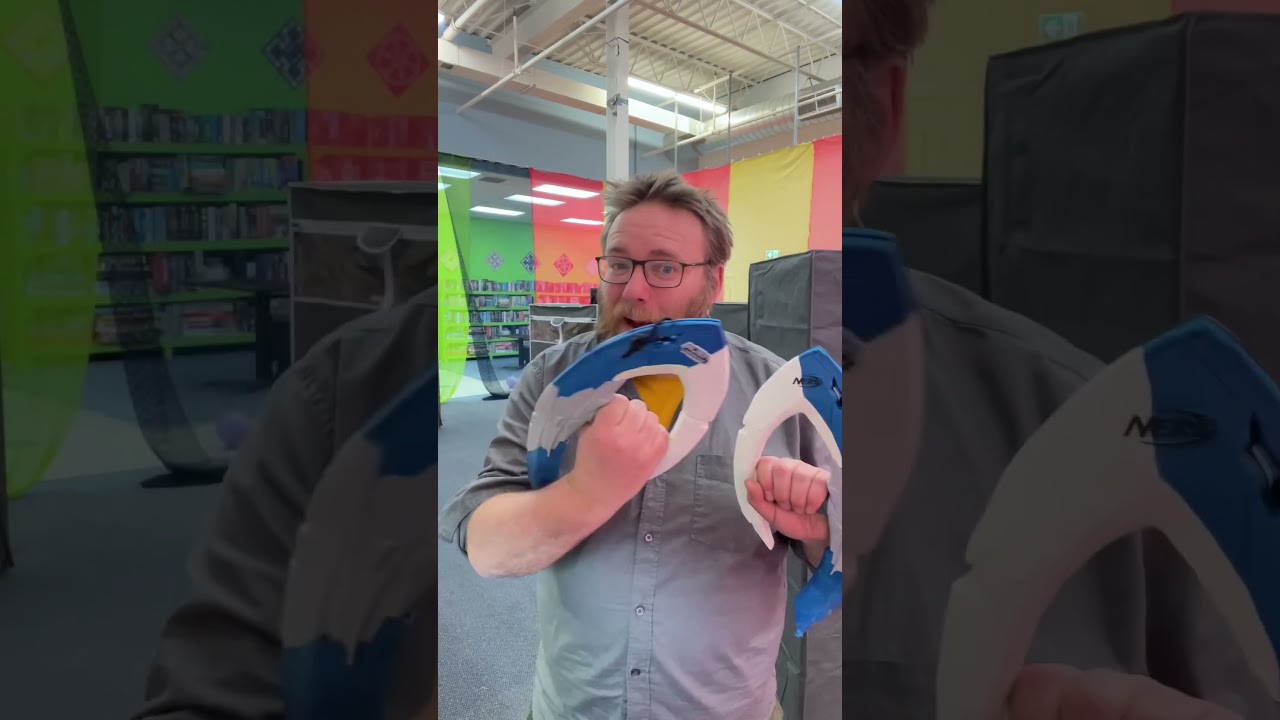 Nerf Alien Menace Melee! Maul Axes for the new mini battle arena in Saint John New Brunswick :)