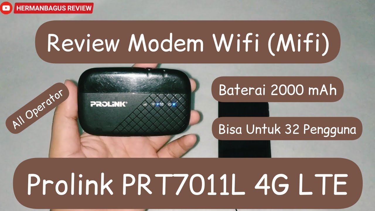 Review Prolink PRT7011L Mifi Modem Wifi 4G LTE All Operator