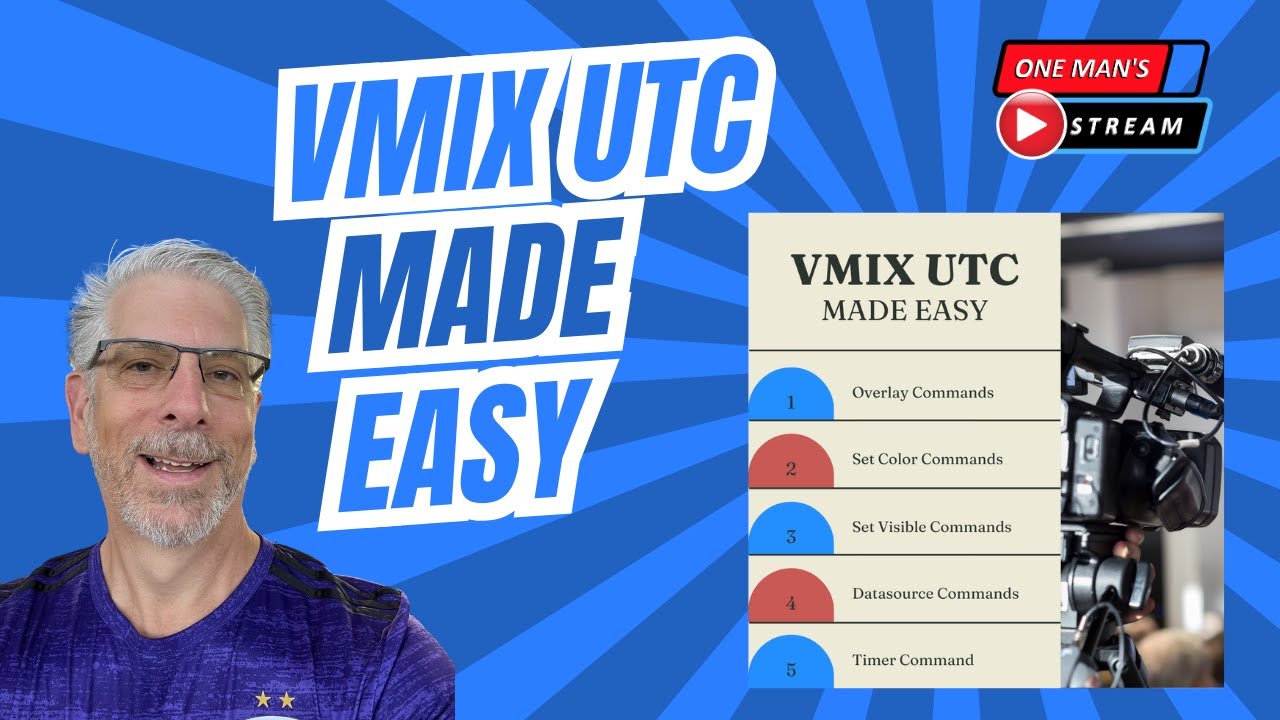 vMix UTC:  MADE EASY  | One Man's Stream Episode 108 | vMix and vMix UTC