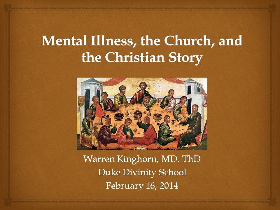 Mental Illness, the Church, and the Christian Story