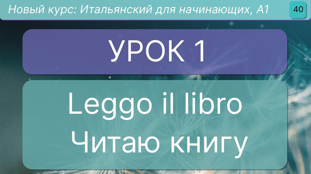 Итальянский для начинающих — Урок 1: первые слова и простые фразы (уровень A1) #итальянскийязык