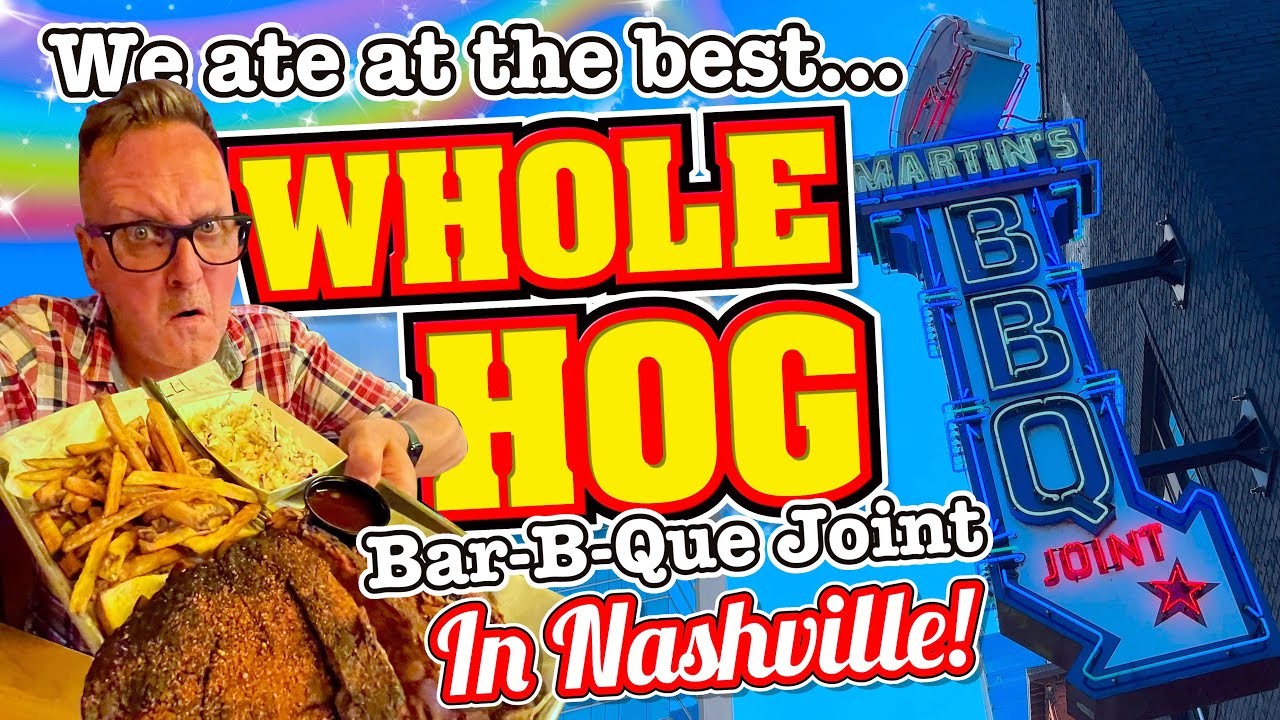 We ATE at The Best WHOLE HOG Bar-B-Que Joint in Nashville!