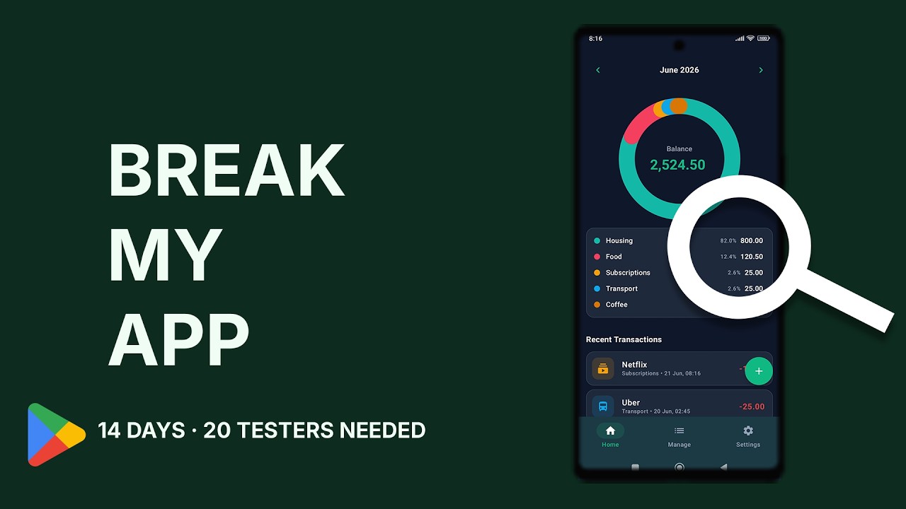 I Need 20 Testers to Break My Kotlin App.