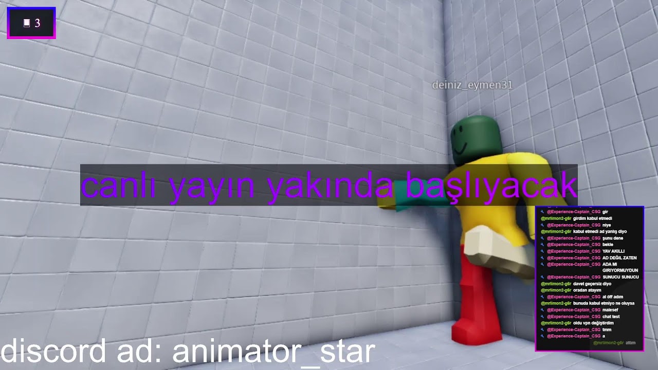 SCR - Roblox oynuyorum [sohbet]