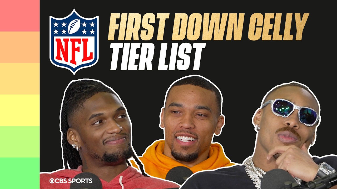 Elite NFL WRs make tier lists of the best first down celebrations in the league 🔥