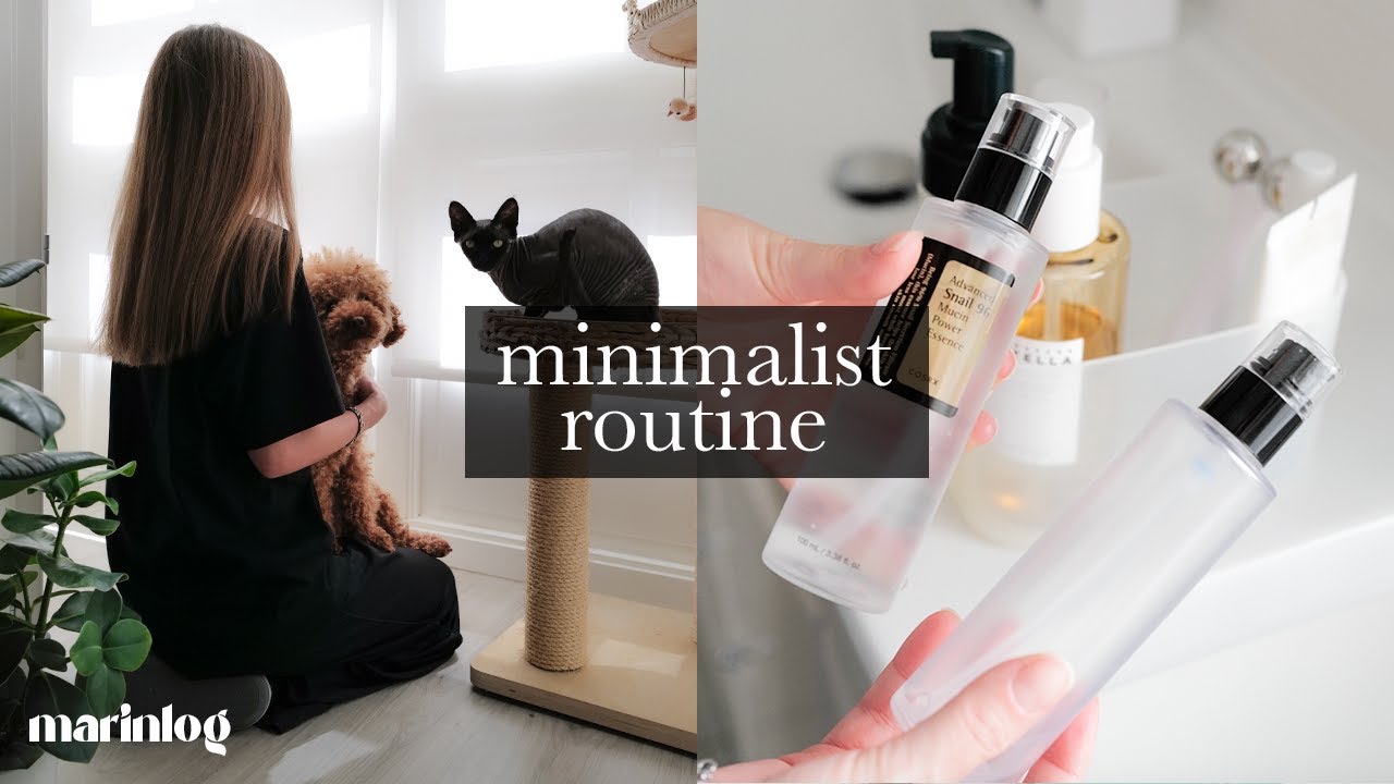 Minimalist routine | Minimalist skincare 2024 | Silent vlog