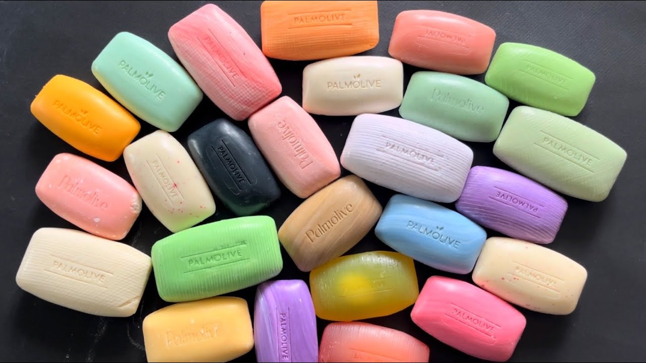 SET soap of PALMOLIVE *638 | ASMR soap | Cutting dry soap (no talking) | #soapcarving #sabun