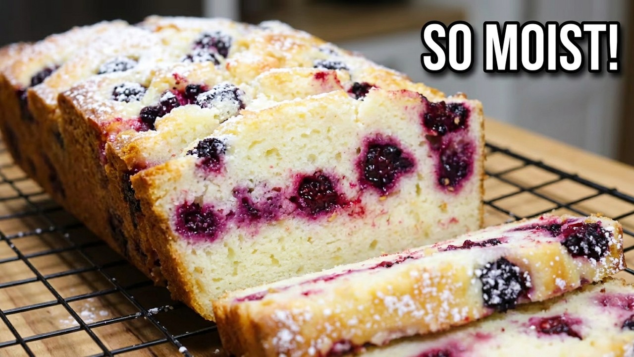 Blackberry Yogurt Cake | How To Make Blackberry Yogurt Cake | MOLCS Easy Recipes