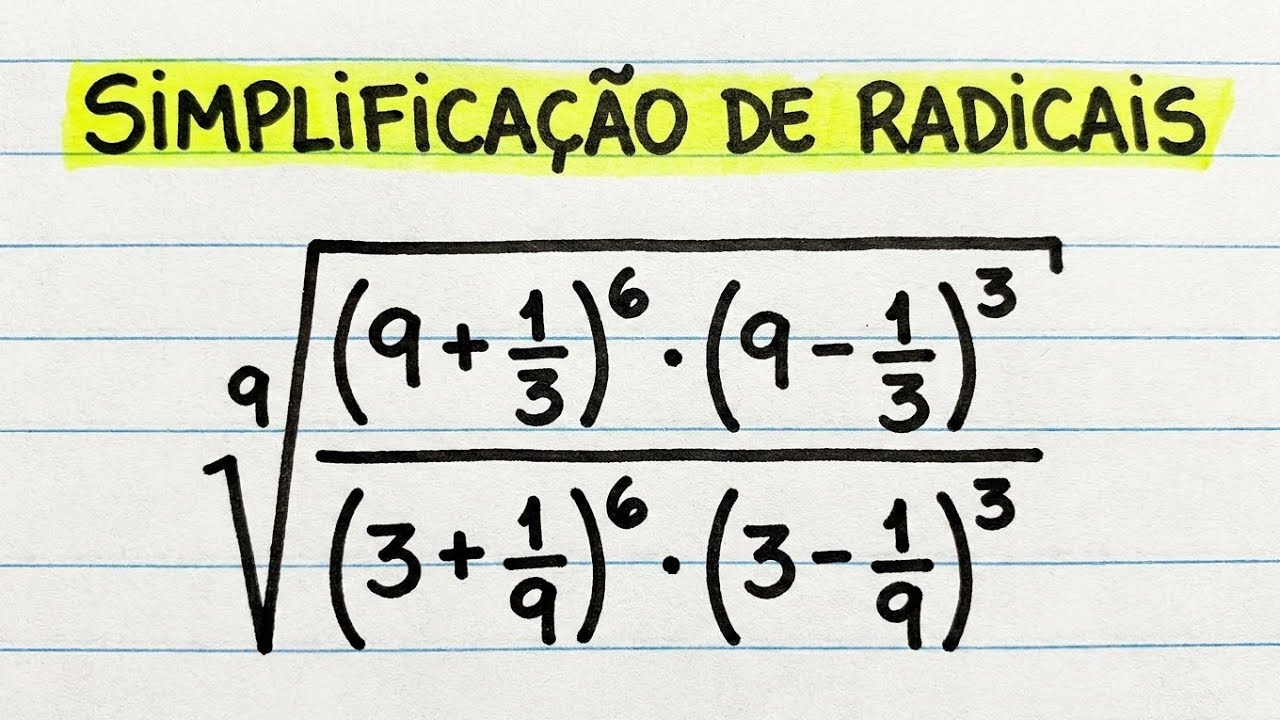 Simplificação de Radicais! Que Raiz é essa?