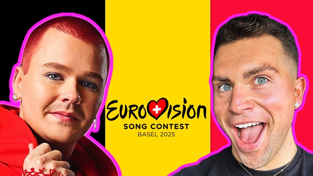 LET’S REACT TO BELGIUM’S ENTRY FOR EUROVISION 2025 | RED SEBASTIAN - STROBE LIGHTS