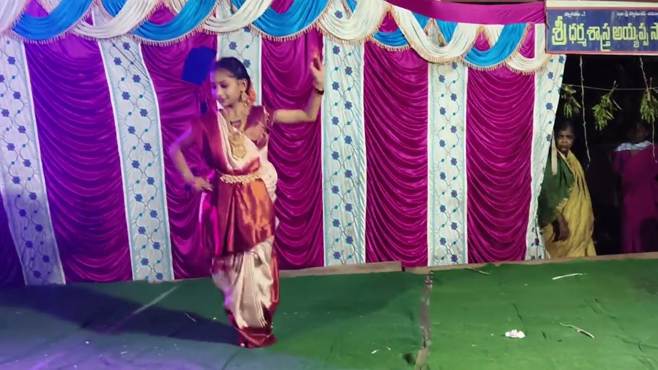 “Swagatham Krishna – By Lohitha (7th A) / At Ayappa Swamy temple/ (Maha Shivaratri Celebration)
