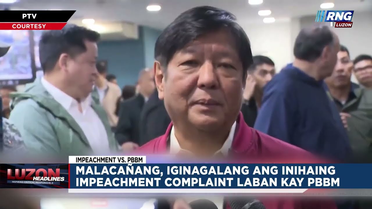 Malacañang, iginagalang ang inihaing impeachment complaint laban kay PBBM | Luzon Headlines