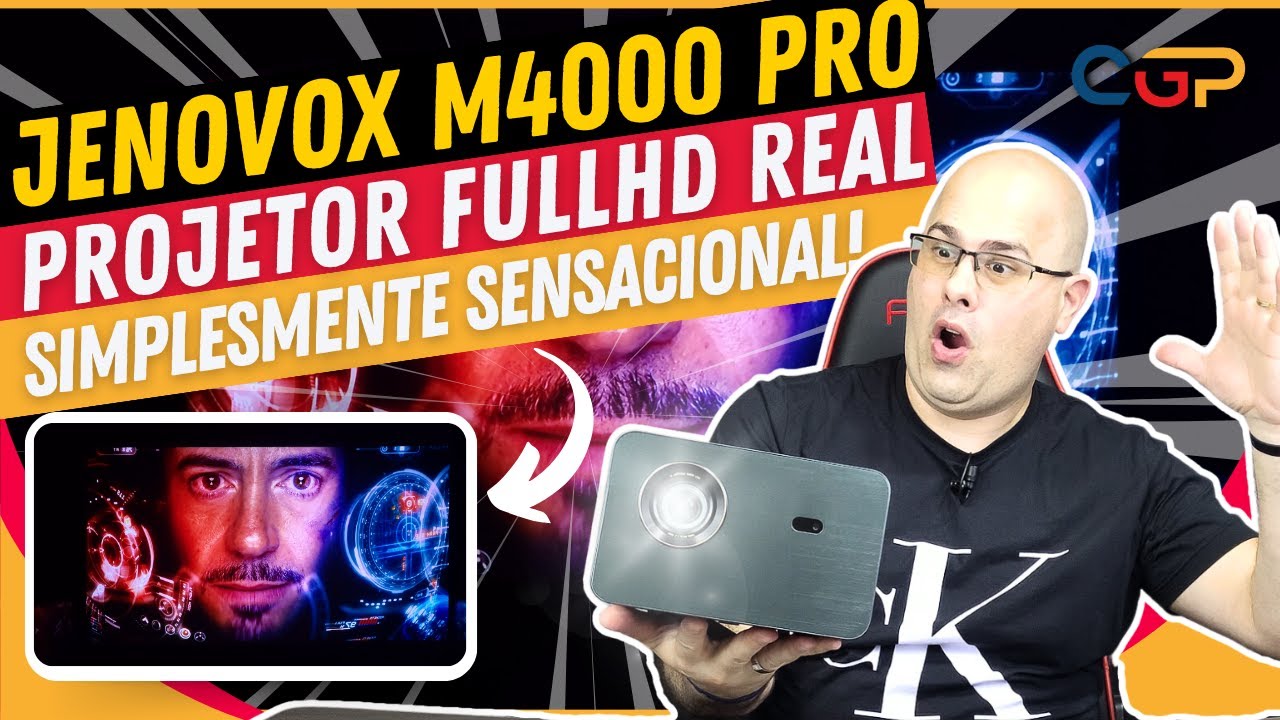 JENOVOX M4000 PRO: SUA MELHOR OPÇÃO EM PROJEÇÃO COM POTÊNCIA E QUALIDADE 3D EXCELENTE! Geek321