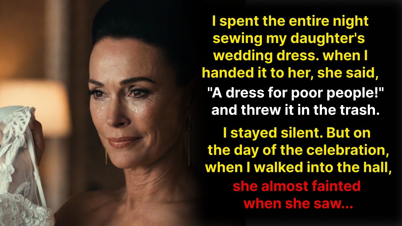 A Dress for Poor People!” My Daughter Mocked Me — But At the Party, She Fainted