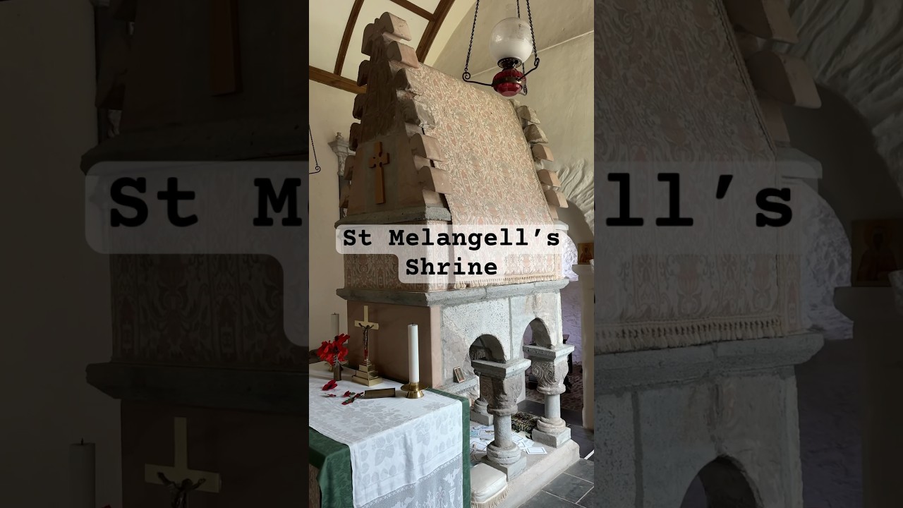 The shrine of St Melangell in Wales.  #celtic #medieval #shrine
