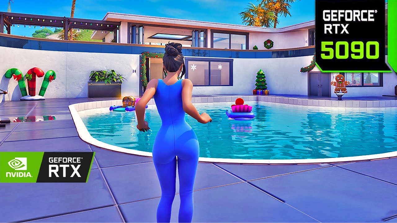 Fortnite Kim Kardashian Skin Gameplay | RTX 5090 4K MAX Graphics + Ray Tracing ON #fortnite
