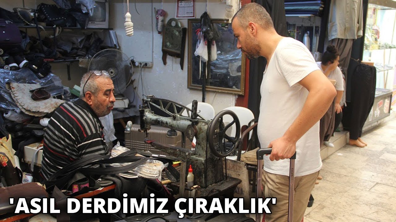 55 yıllık kundura tamircisi mesleğini yaşatmaya çalışıyor