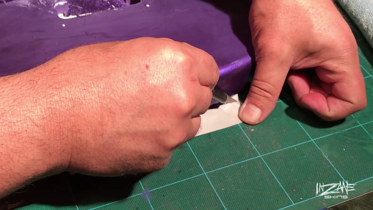 Trimming A Guitar Skin - INZANE SKINS Method #3