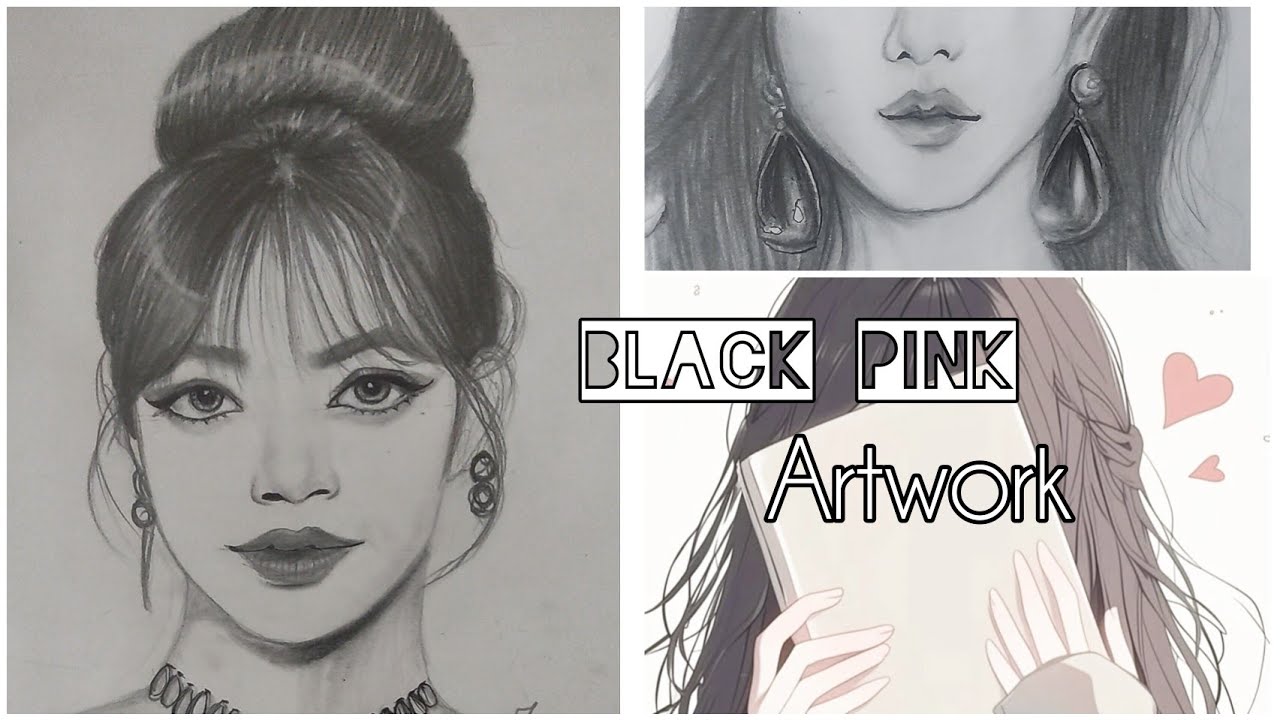 Drawing black pink members 
