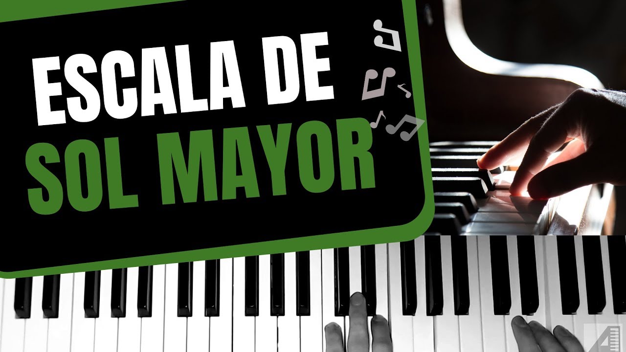 Escala de Sol mayor en piano