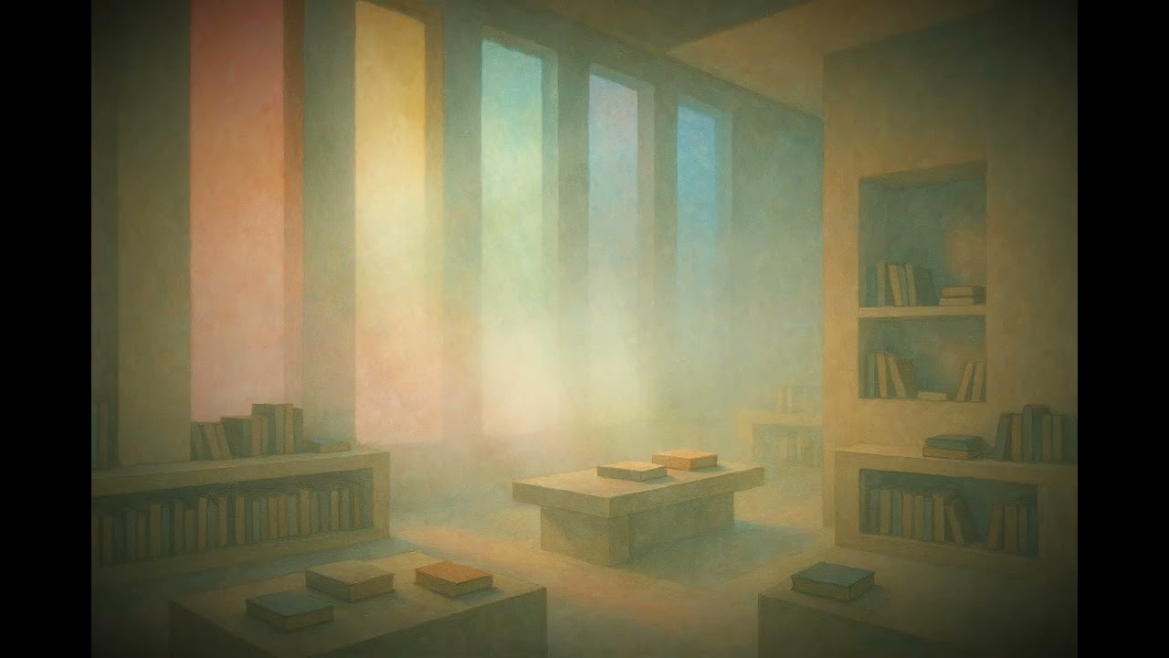 Stained Glass Library – Ambient Study Space