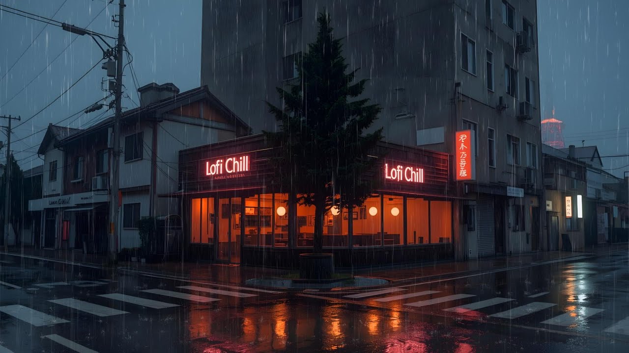 Rainy Anime Night 🌧️ Lofi Beats for Deep Sleep, Relax & Study