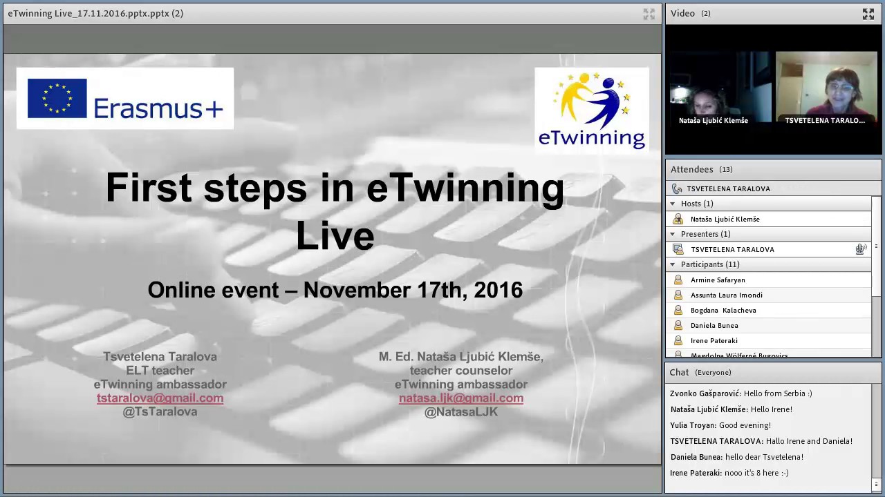 First steps in eTwinning Live
