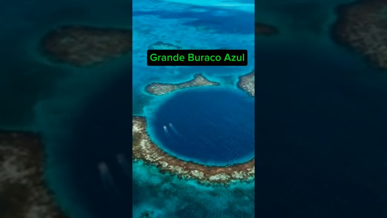 O Grande Buraco Azul de Belize: O Mist&eacute;rio Submerso que Voc&ecirc; Precisa Conhecer! #shorts