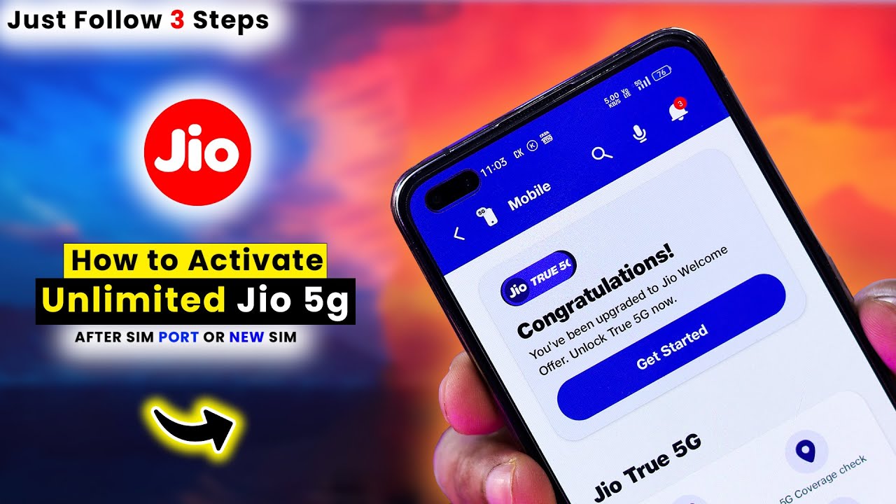 How to Get Unlimited Jio 5g Welcome Offer After Sim Port📶