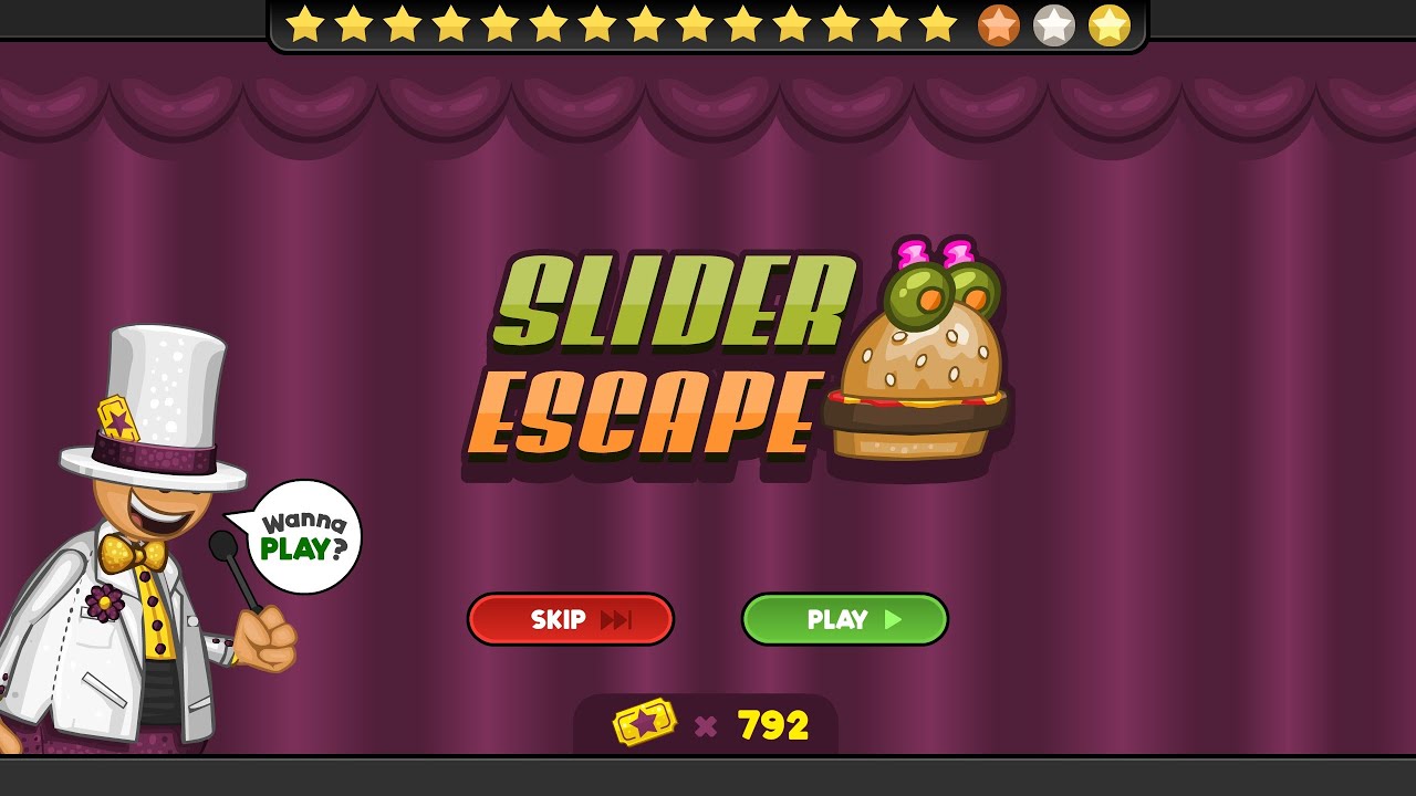 Papa's Freezeria Deluxe - Slider Escape [6th Mini Game] [All Medals]