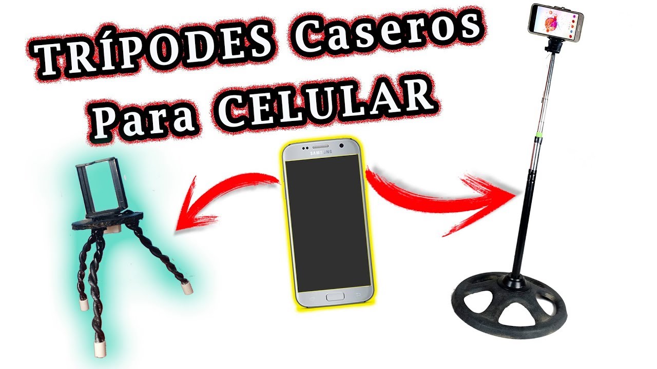 COMO HACER un TRIPODE CASERO de CARTON y Palo Selfie | TecnoMania