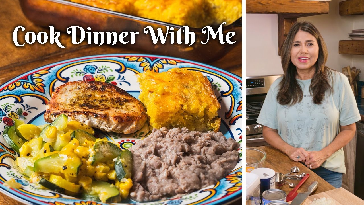 COOK DINNER WITH ME: Complete & Easy Meal From Start to Finish/Calabacitas with Hatch Green Chile