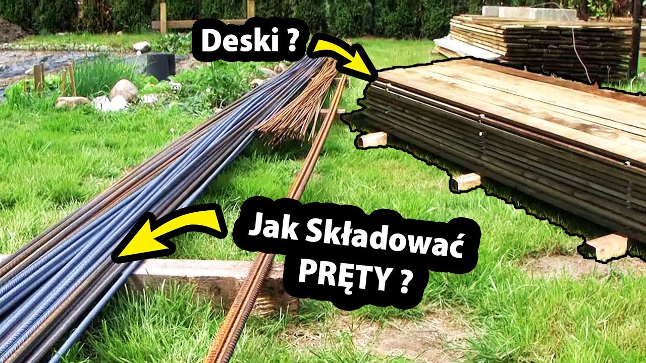 Drewno i Stal na Budowie!!! - Jak je Składować? / Budowa Domu - Fundamenty (Część 2/47)