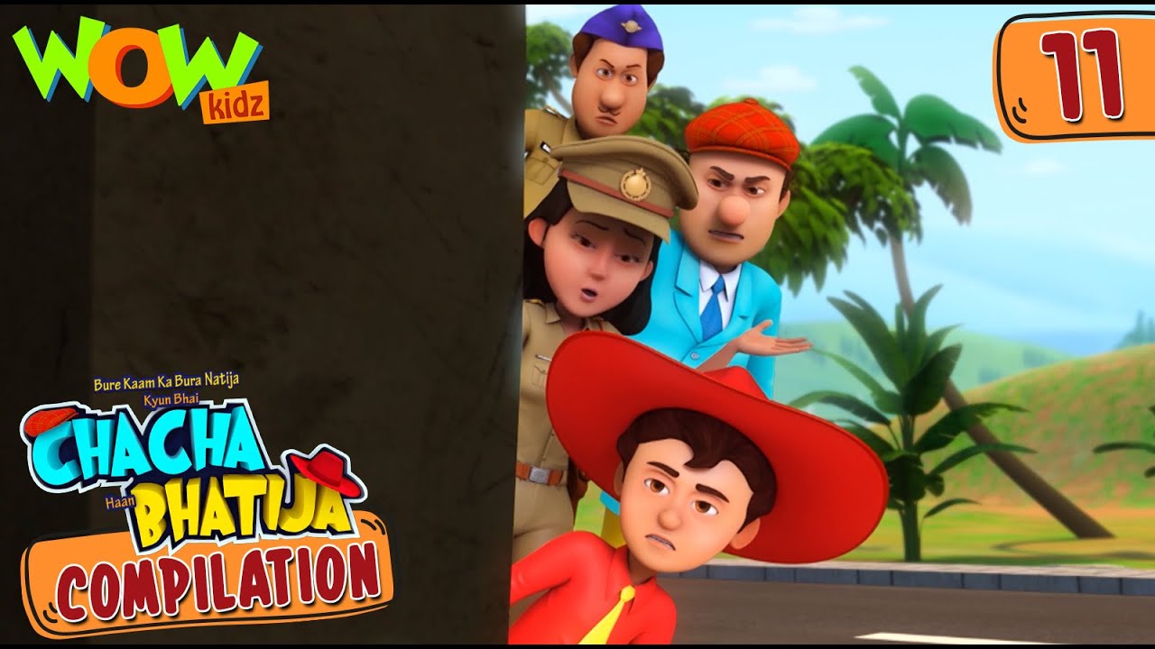 Chacha Bhatija | Compilation 11 | Funny Animated Stories | Wow Kidz
