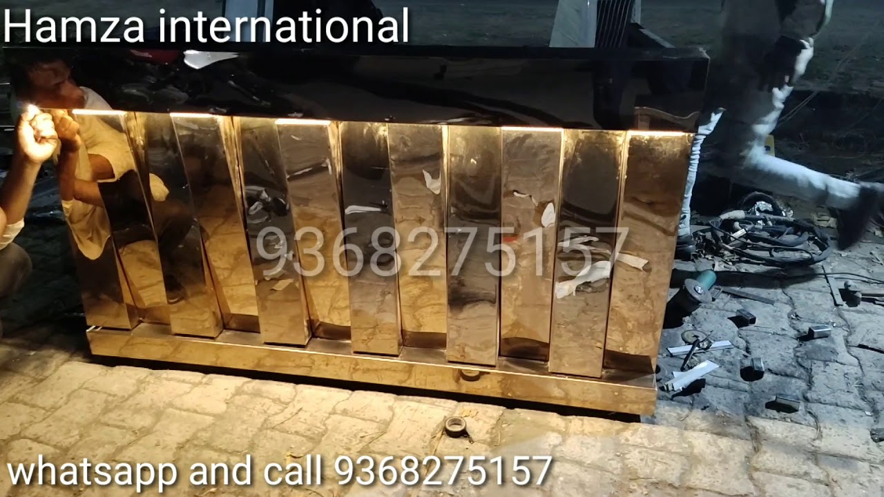 Golden catering counter new design