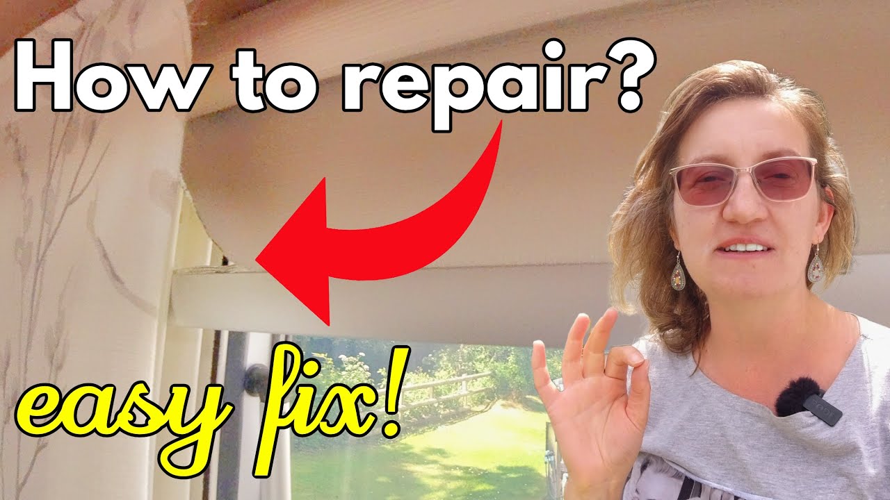#115 Quick Fix for a Ripped Caravan Blind: Easy 5-Minute Repair!