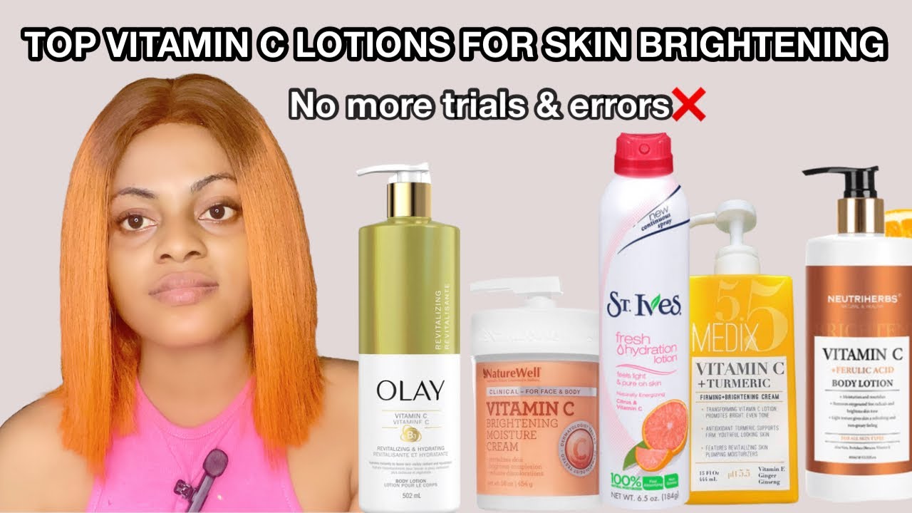 BEST VITAMIN C BODY LOTIONS FOR YOUTHFUL GLOW AND FLAWLESS SKIN|medix 5.5,nature well,st Ives.