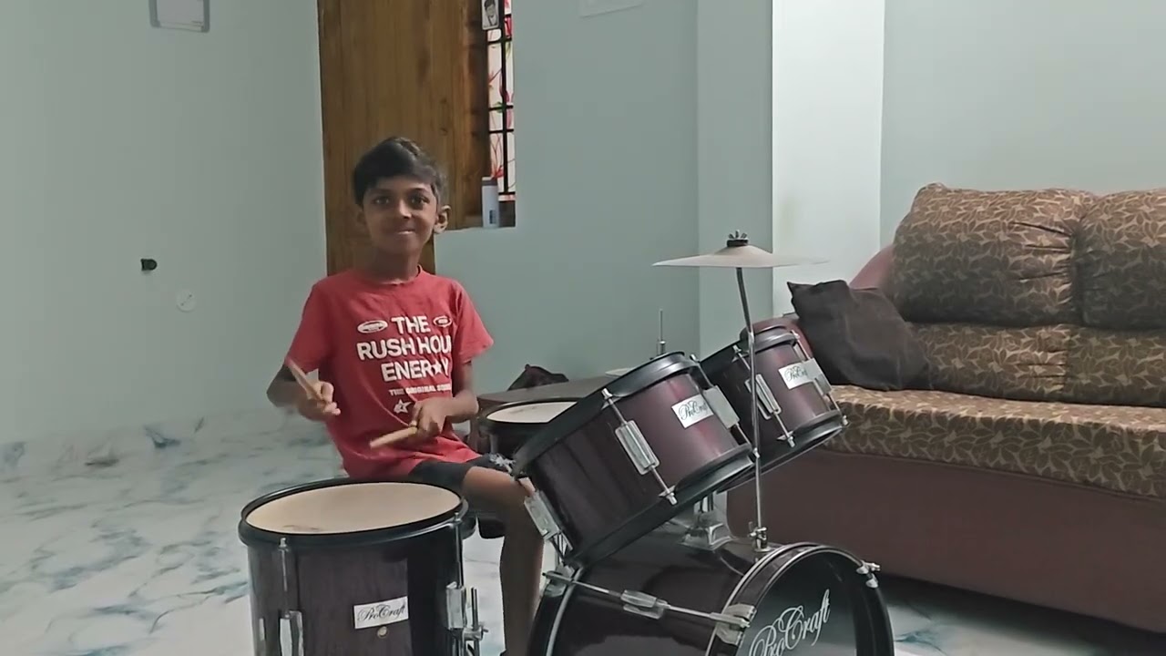Tamil Christian Song Drum Cover | Pootri Thudhipom En Dheva | Kid Drummer 