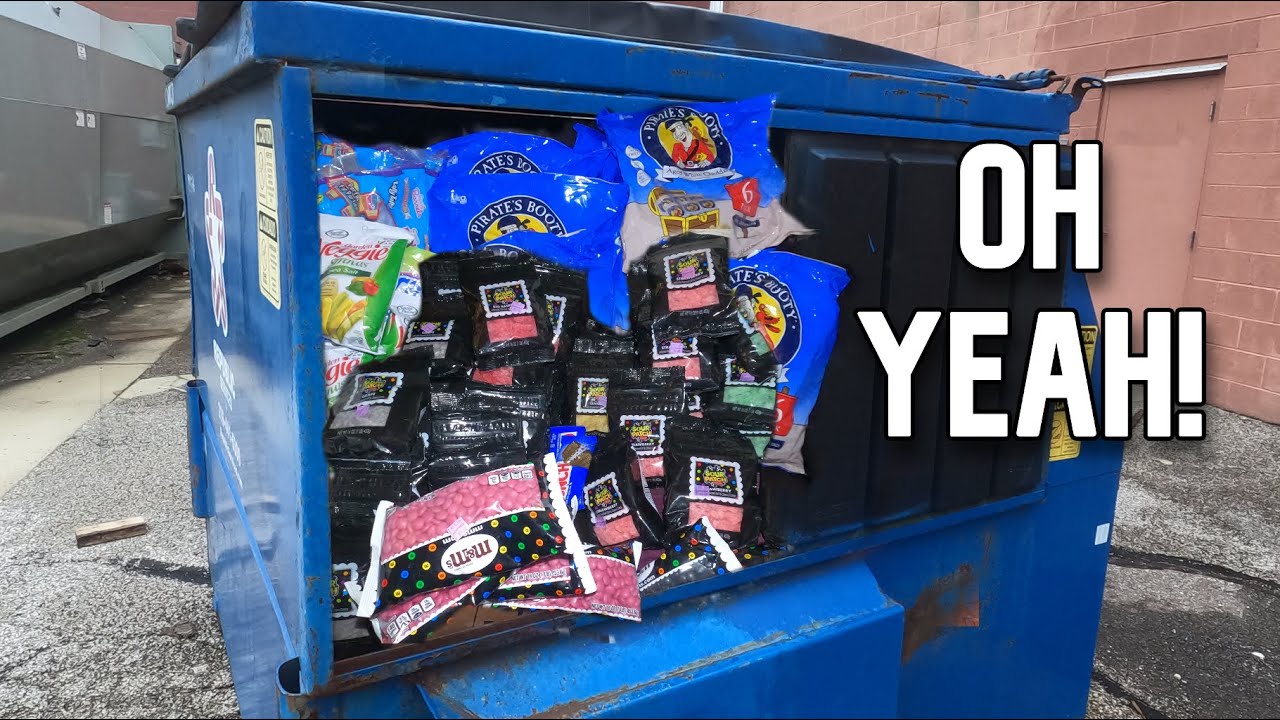 Dumpster Diving- Candy Score From Party Store- M&M's, Zinny's Adventure + The Critter Cam