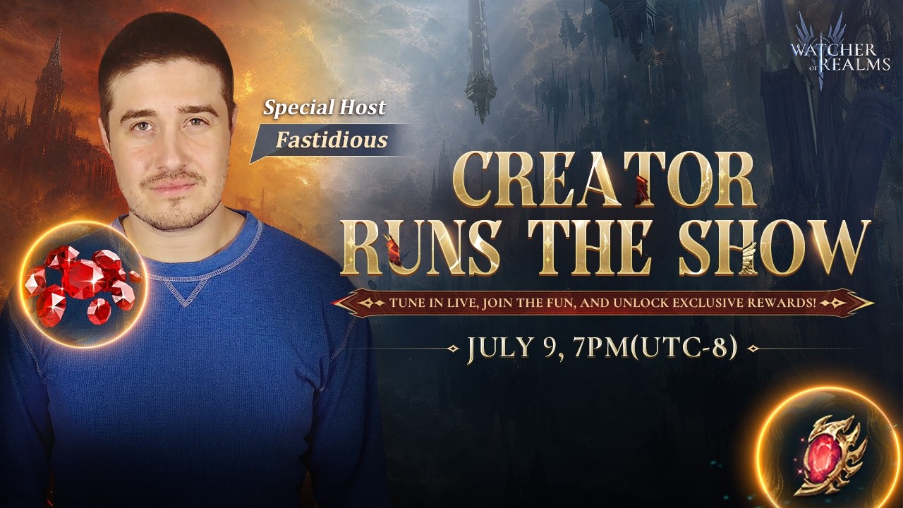 MASSIVE REWARDS DROP! CREATOR RUNS THE SHOW! | Watcher of Realms | Ft. ‪@fastidious_gg ​