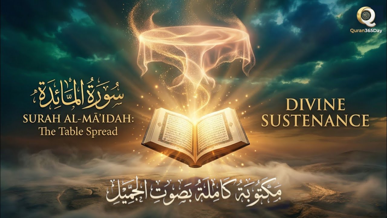 🔴Surah Maidah Calm beautiful Recitation #سورة_المائدة