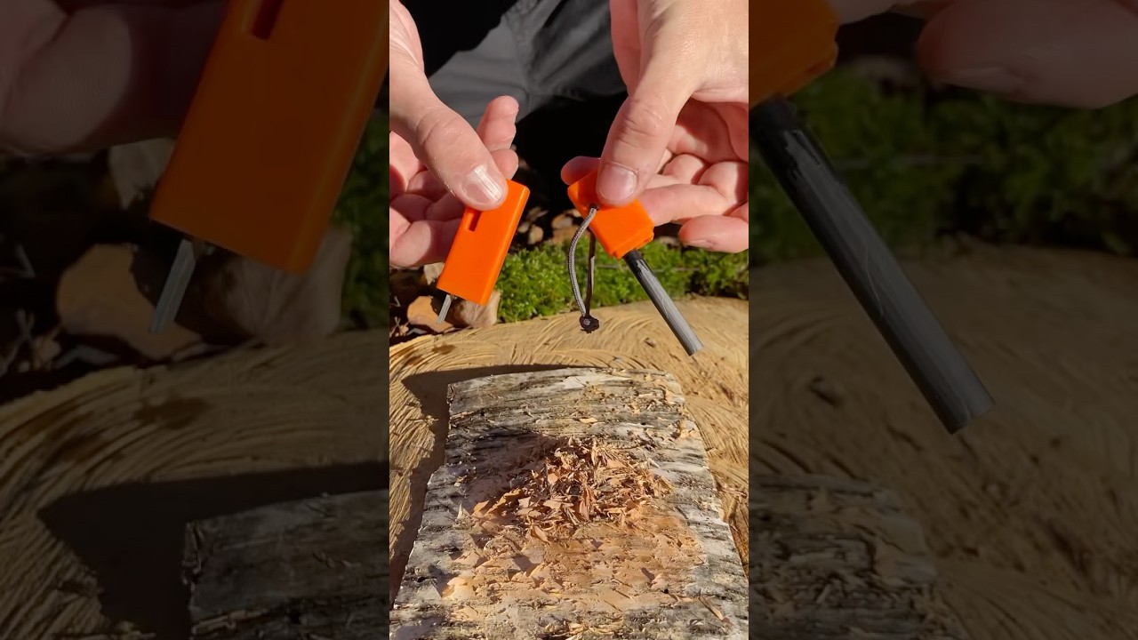 Survival Skills: Fire Starting with WET BIRCH BARK and Magnesium #camping #survival #lifehacks