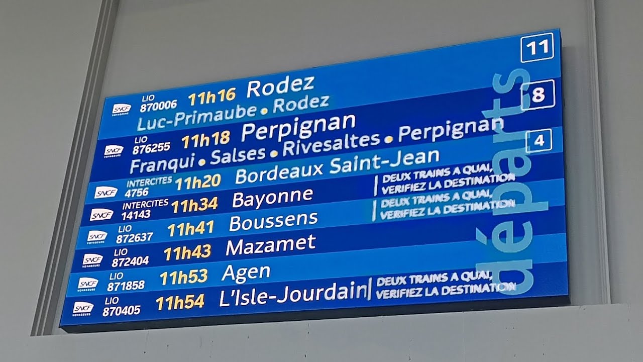 SPOT QUELQUE TRAIN À LA GARE DE TOULOUSE MATABIAU FRET GRAND LIGNE TER LIO OCCITANIE 🟥🟨