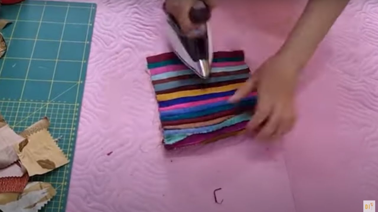 Из крошки ткани получается роскошная вещь. Красивая идея из лоскутков ткани #сделай сам #хендмейд