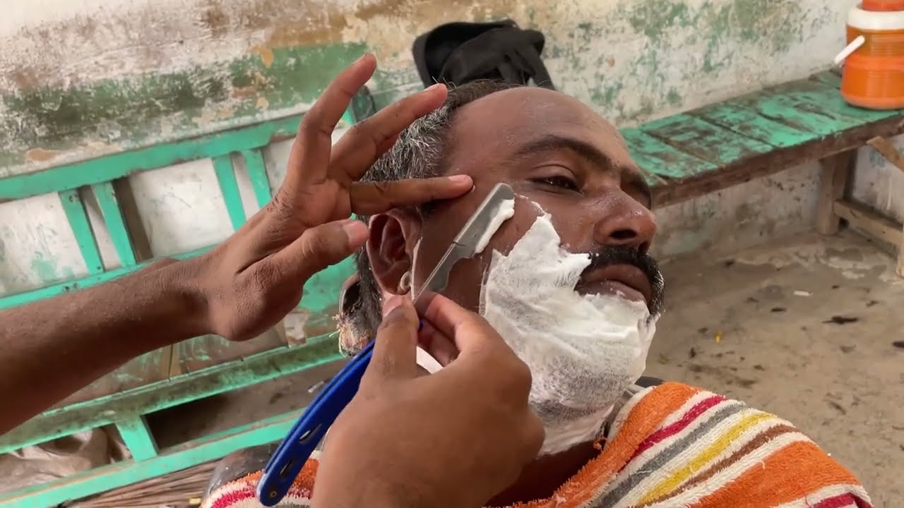 ASMR Shave 🪒 | No talking Shave | Barber in Village
