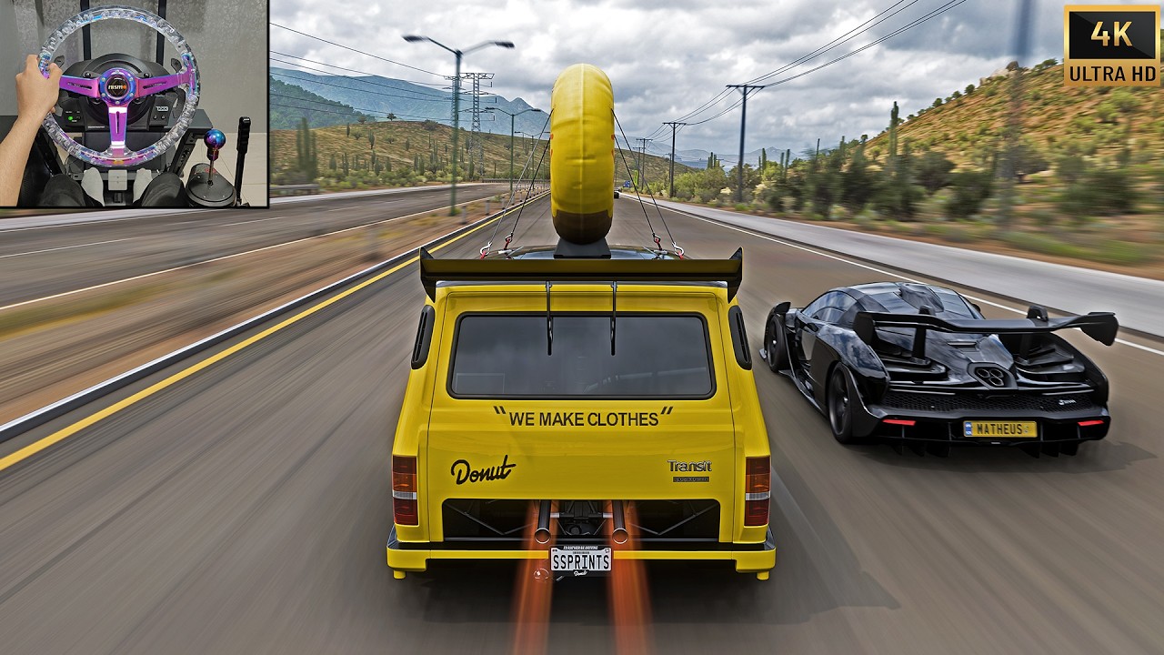 1460HP Supervan 3 Donut VS Hypercars! | Forza Horizon 5 Steering Wheel Gameplay